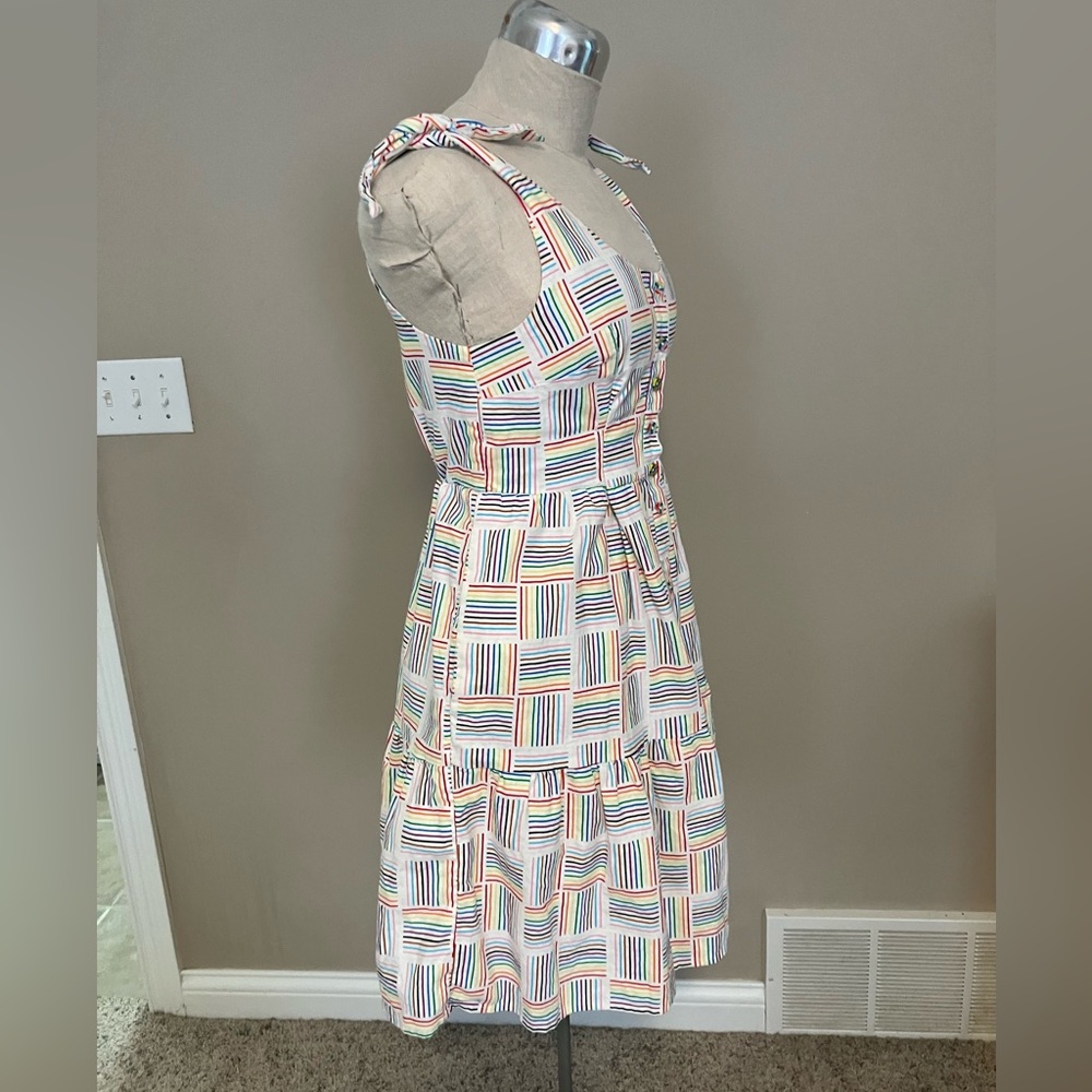 Adorable Rainbow Linen/cotton Target Sun dress. XS